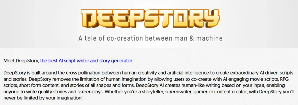The 10 Best AI Story Generator In 2023 - DeepStory DeepStory