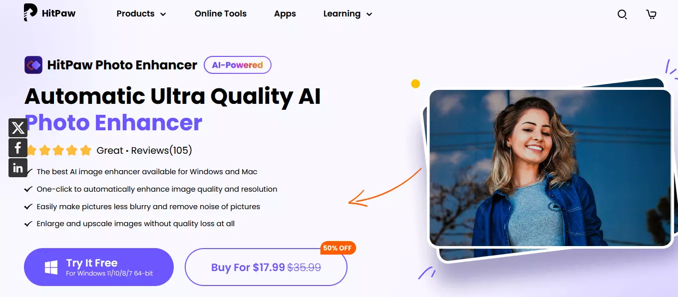 The 12 Best AI Image Upscaler In 2023 - HitPaw Photo Enhancer HitPaw Photo Enhancer